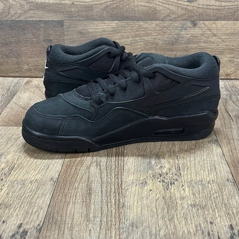 Air Jordan 4 RM Triple Black Cat Sneakers New Size 6y / 7.5 FQ7938-004